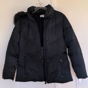 Women's Calvin Klein winter Down puffer coat size medium black